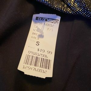 Gold & Black minidress new with tags